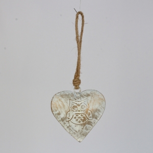 Dekorácia na záhradu so sovou 20x9 cm