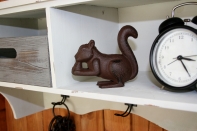 Dekorácia na záhradu - veverička 11,7x5,4x11cm