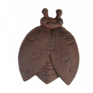 Dekorácia na stenu lienka 10,7 x 2,1 x 10,6 cm liatina