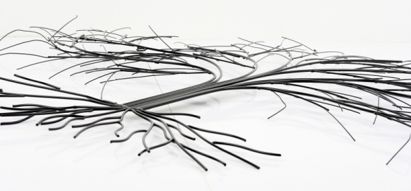 Dekorácia na stenu kovový strom 83x90cm