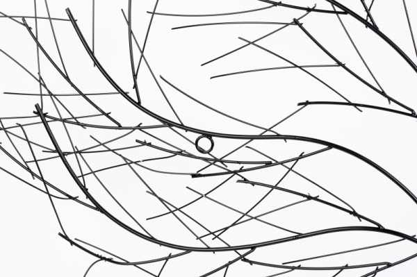 Dekorácia na stenu kovový strom 83x90cm