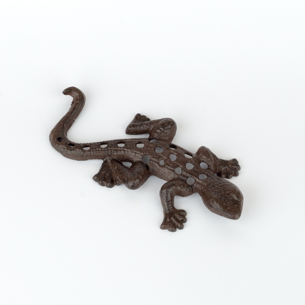 Dekorácia na stenu liatinová jašterica 20cm