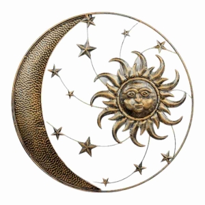 Dekorácia na stenu mesiac a slnko 75 cm pravé