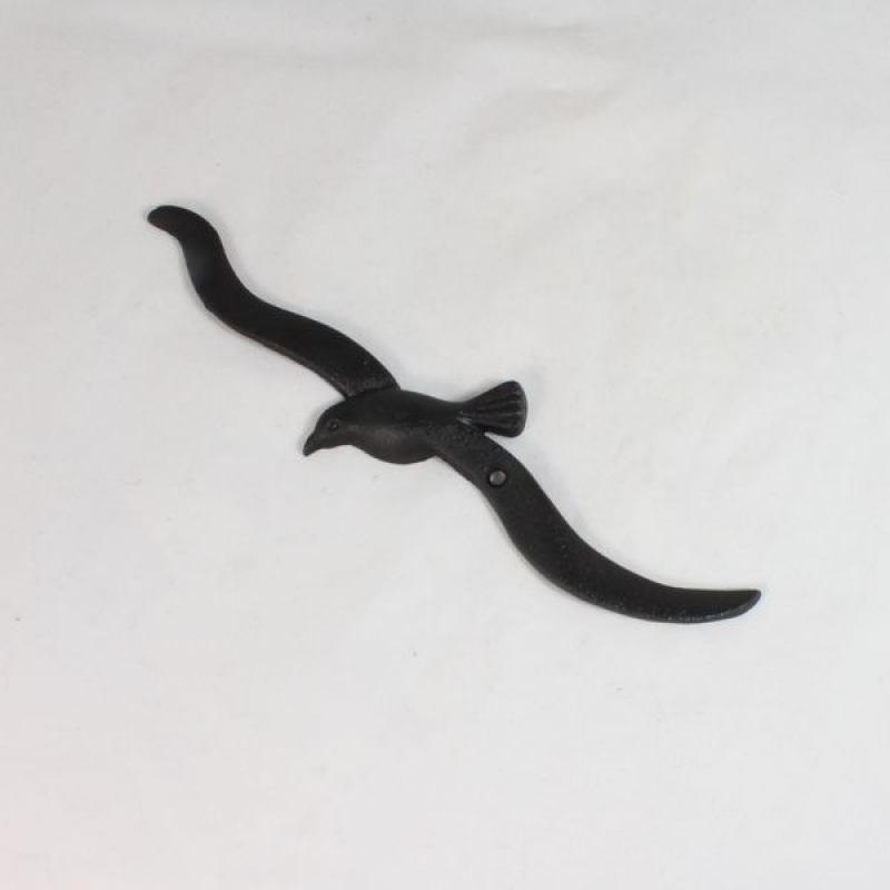 Dekorácia na stenu čajka liatina 26,5x6cm