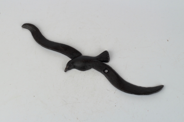 Dekorácia na stenu čajka liatina 26,5x6cm