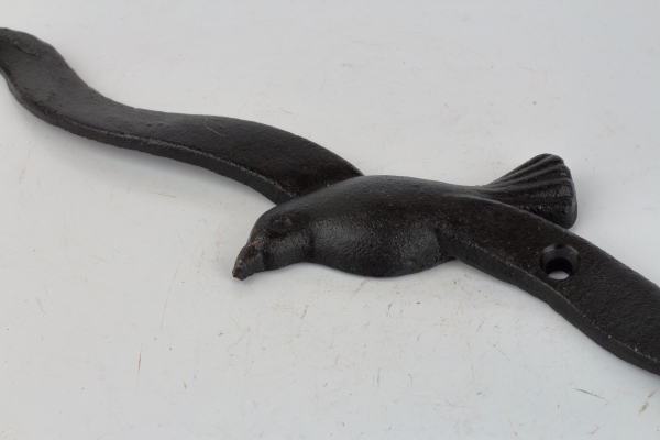 Dekorácia na stenu čajka liatina 26,5x6cm