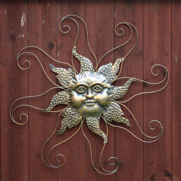 Dekorácia na stenu slnko 65x1x65cm