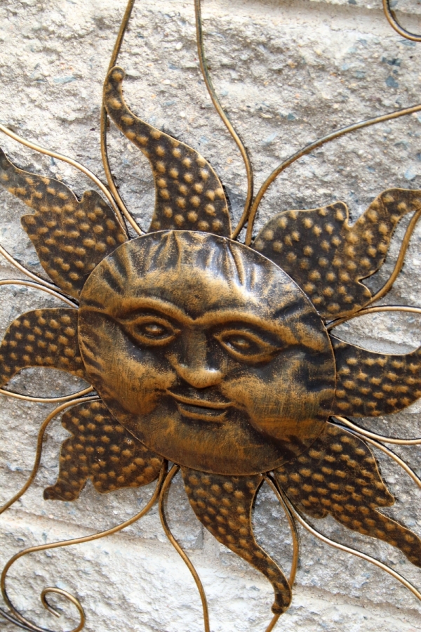 Dekorácia na stenu slnko 65x1x65cm