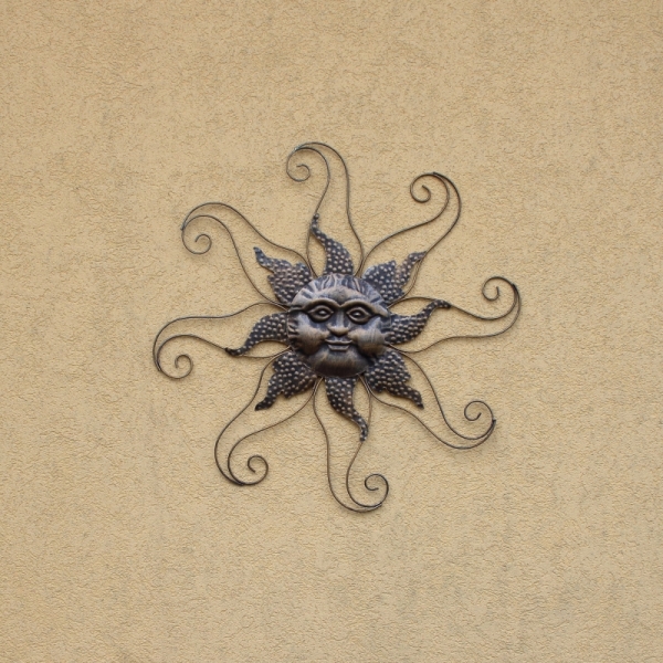 Dekorácia na stenu slnko 65x1x65cm