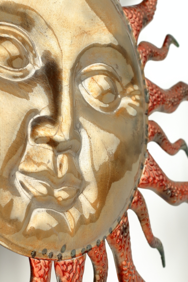 Dekorácia na stenu Slnko a Mesiac 51 cm kov