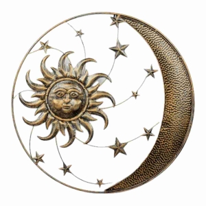 Dekorácia na stenu slnko a mesiac 75cm
