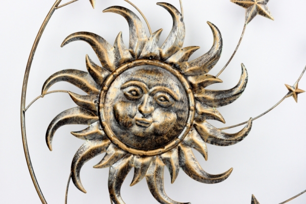 Dekorácia na stenu slnko a mesiac 75cm