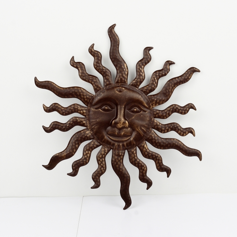 Dekorácia na stenu slnko s širokými lúčmi 40cm