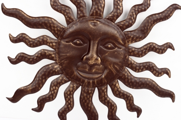 Dekorácia na stenu slnko s širokými lúčmi 40cm