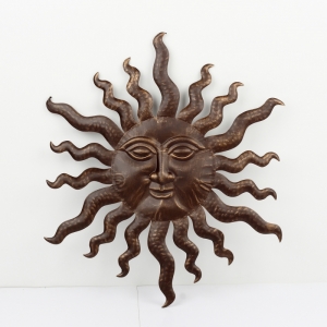 Dekorácia na stenu slnko s širokými lúčmi 60cm