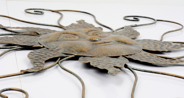 Dekorácia na stenu slnko zlaté 65cm