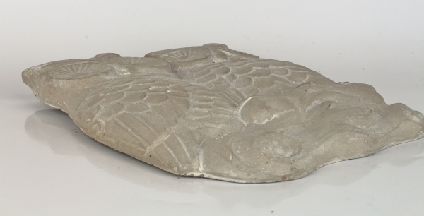 Dekorace na zeď sova beton 24x30,5x3 cm