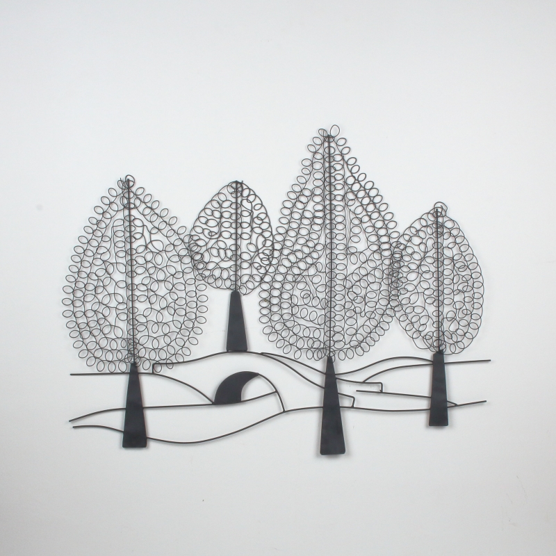 Dekorácia na stenu stromy 103x78cm