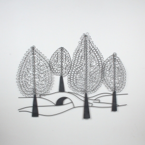 Dekorácia na stenu stromy 103x78cm