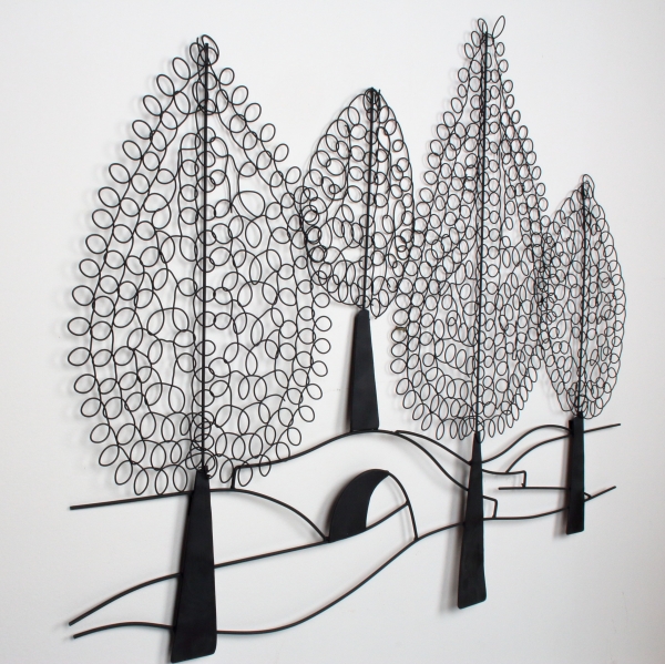 Dekorácia na stenu stromy 103x78cm