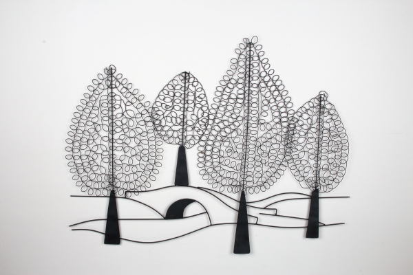 Dekorácia na stenu stromy 103x78cm