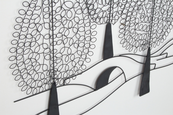 Dekorácia na stenu stromy 103x78cm