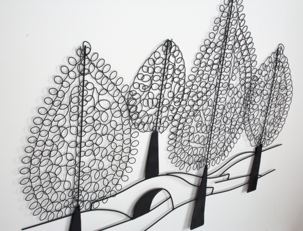 Dekorácia na stenu stromy 103x78cm