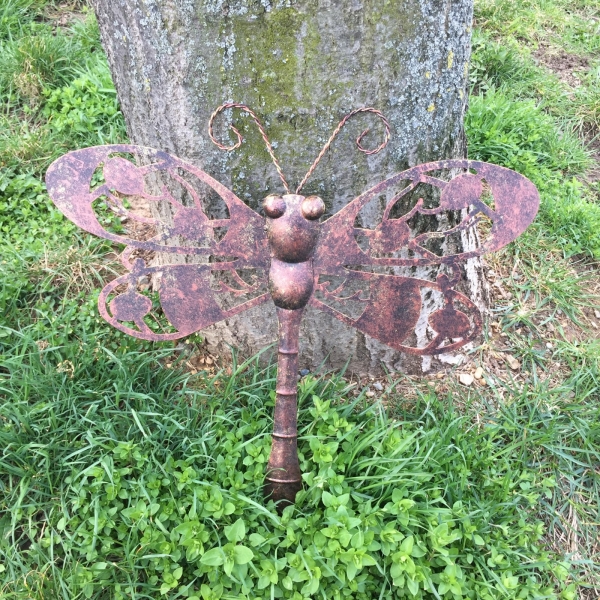 Dekorácia na stenu vážka 40x40cm