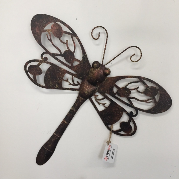 Dekorácia na stenu vážka 40x40cm