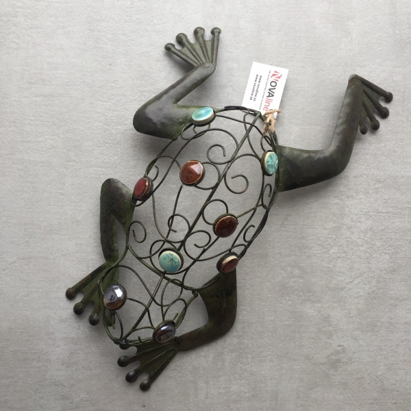 Dekorácia na stenu žaba 38x20x8cm