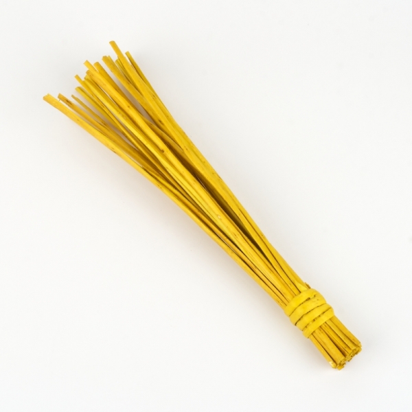 Dekorácia prútie willow žlté 30cm