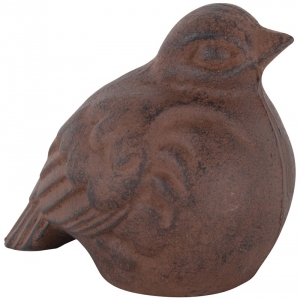 Dekorácia vtáčik liatina 12x12cm