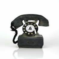 Dekorácie retro telefón 12x12cm