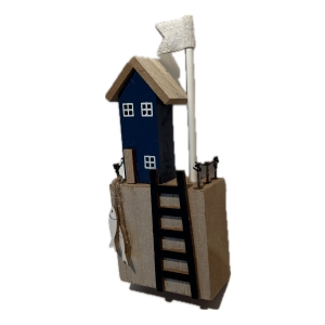 Dekorácia - rybárska chatka 17 x 7 x 3 cm