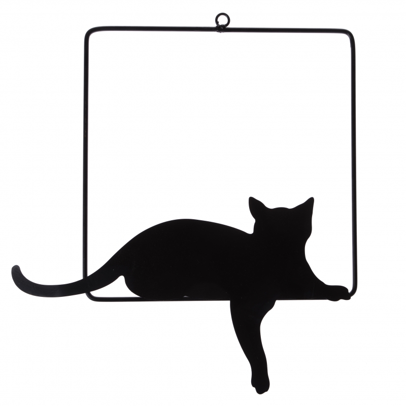 Dekorácia s mačkou 31x33cm