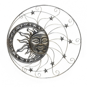 Dekorácia slnko na stenu 90cm ľavé