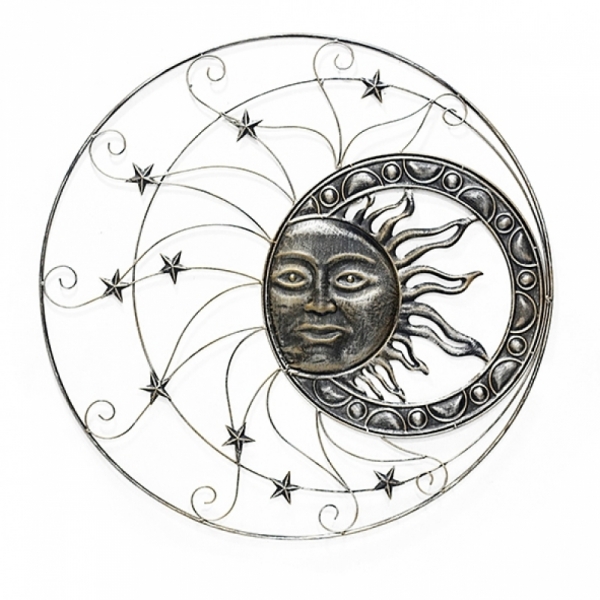 Dekorácia slnko na stenu 90cm pravé