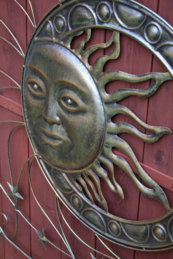 Dekorácia slnko na stenu 90cm pravé