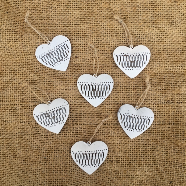 Dekorácia srdca kov 5x6cm