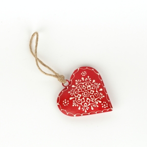 Dekorácia srdce maľované 9cm