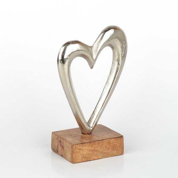 Dekorácia srdce na podstavci 17,5cm