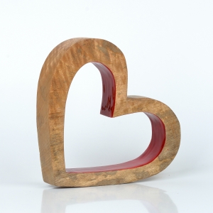 Dekorácia statočné srdce 20 x 23 x 4 cm