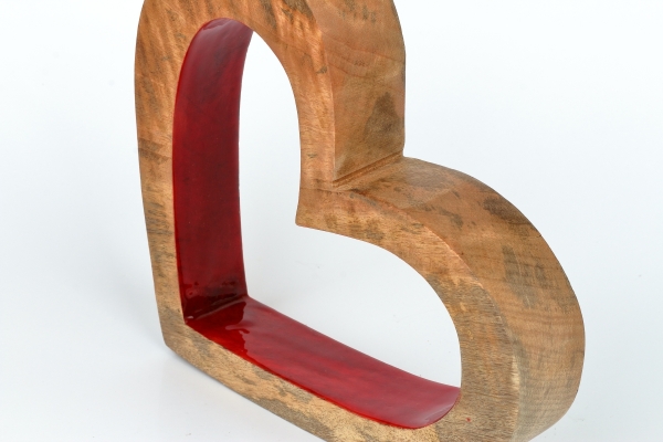 Dekorácia statočné srdce 20 x 23 x 4 cm