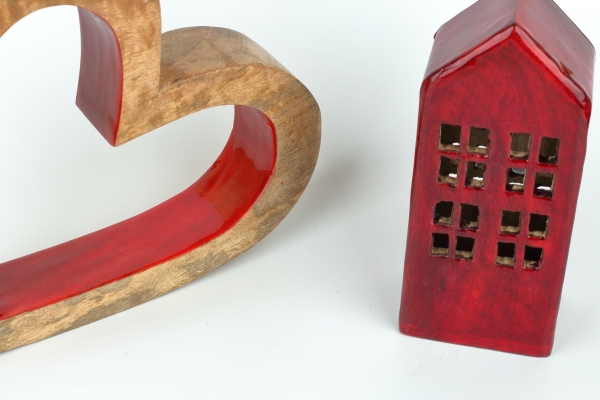 Dekorácia statočné srdce 20 x 23 x 4 cm