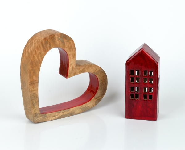 Dekorácia statočné srdce 20 x 23 x 4 cm