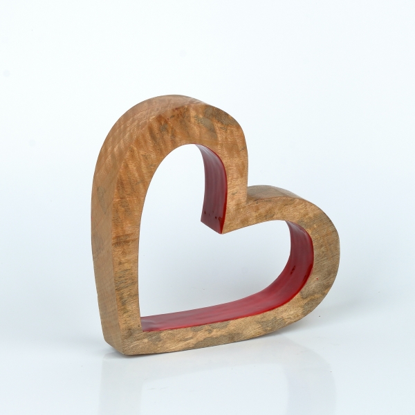 Dekorácia statočné srdce 20 x 23 x 4 cm