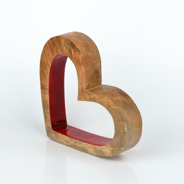 Dekorácia statočné srdce 20 x 23 x 4 cm