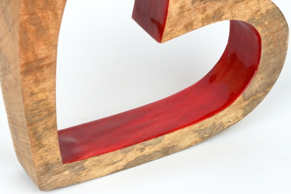 Dekorácia statočné srdce 20 x 23 x 4 cm