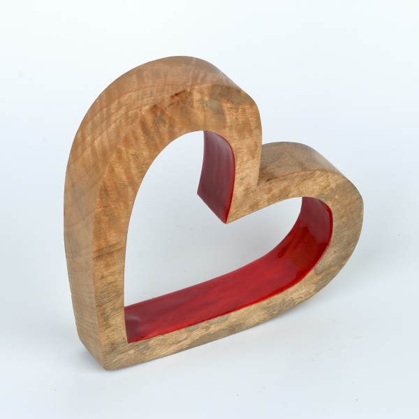 Dekorácia statočné srdce 20 x 23 x 4 cm