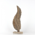 Dekorácia z prírodného dreva list 38cm